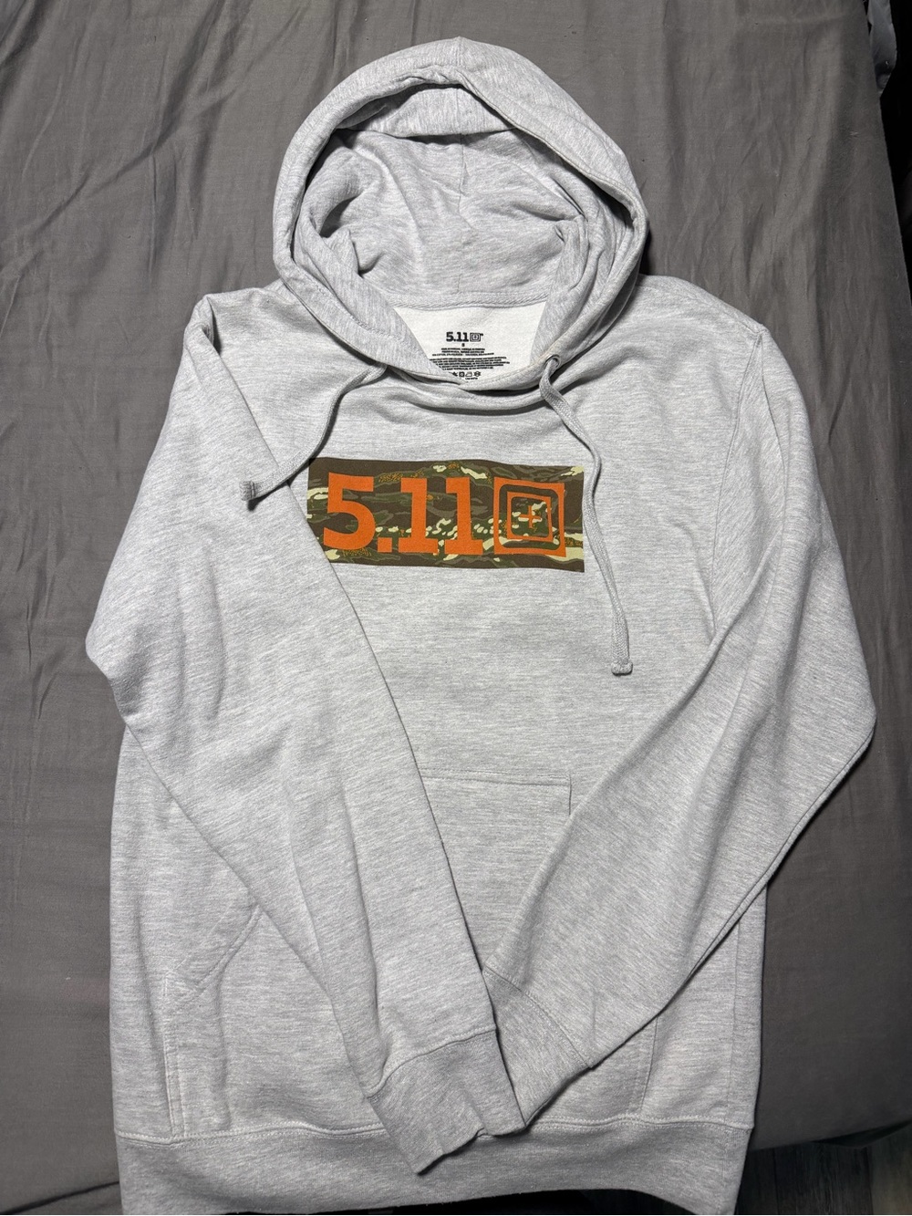 5.11 Tactical Men's Light Gray Hooded Sweatshirt